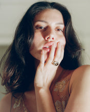 Load image into Gallery viewer, Faceted Smokey Quartz Ring with Matte Silver
