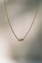 Load image into Gallery viewer, 14K Gold Dainty Layering Chain with Diamond

