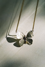 Load image into Gallery viewer, 14k and Tanzanite Butterfly Pendant
