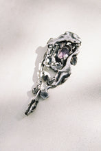 Load image into Gallery viewer, Molten Brutalist and Amethyst Pendant
