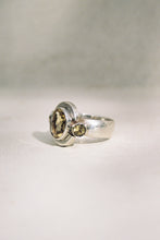 Load image into Gallery viewer, Three Stone Bezel-Set Citrine Ring
