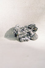 Load image into Gallery viewer, Mid-Century Turquoise and Lapis Brutalist Brooch
