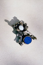 Load image into Gallery viewer, Lapis and Opal Brutalist Brooch or Pendant
