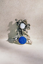 Load image into Gallery viewer, Lapis and Opal Brutalist Brooch or Pendant
