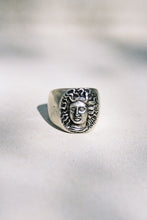 Load image into Gallery viewer, Carved Medusa Signet Ring
