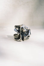 Load image into Gallery viewer, Brutalist Crumpled Paper Ring
