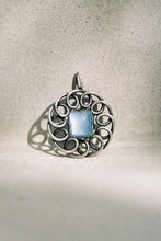 Load image into Gallery viewer, Mid-Century Coil Pendant with Chalcedony
