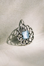 Load image into Gallery viewer, Mid-Century Coil Pendant with Chalcedony
