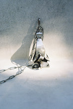 Load image into Gallery viewer, Mid-Century Hand-Forged Twisting Flower Pendant
