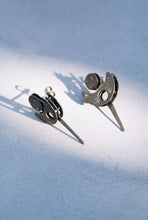 Load image into Gallery viewer, Riveted Structured Kinetic Earrings
