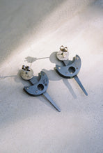 Load image into Gallery viewer, Riveted Structured Kinetic Earrings
