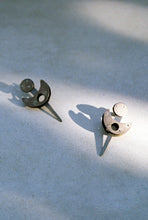 Load image into Gallery viewer, Riveted Structured Kinetic Earrings
