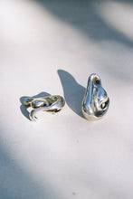 Load image into Gallery viewer, Molten Silver Clip-Ons
