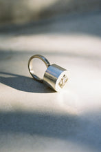 Load image into Gallery viewer, Raised Cylinder Ring with Abalone Inlay
