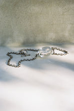 Load image into Gallery viewer, Rock Crystal Chain Necklace with Toggle Clasp
