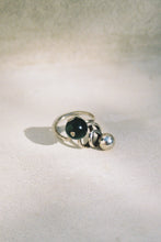 Load image into Gallery viewer, Mid-Century Spiral and Jade Orb Ring
