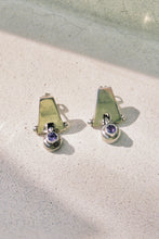 Load image into Gallery viewer, Articulated Amethyst Drop Studs
