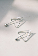 Load image into Gallery viewer, Postmodern Triangle Studs with Pendulum
