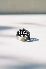 Load image into Gallery viewer, Mid-Century Artisan Basketweave Ring
