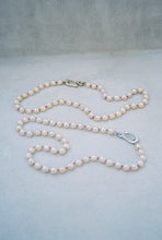 Load image into Gallery viewer, Pearl Hook Necklace in Silver
