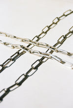 Load image into Gallery viewer, Oxidized Staple Chain with Hook Clasp
