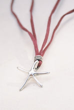 Load image into Gallery viewer, Postmodern Starfish on Leather Cord
