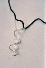 Load image into Gallery viewer, Long Spiral Pearl Pendulum Necklace
