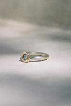 Load image into Gallery viewer, Polish Artisan Silver and Gold Quartz Ring
