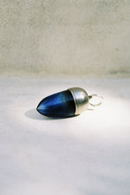 Load image into Gallery viewer, Antique Blue Glass Snuffbox or Perfume Pendant
