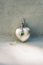Load image into Gallery viewer, Puffy Heart Emerald Perfume Bottle
