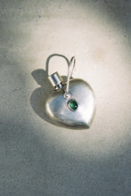 Load image into Gallery viewer, Puffy Heart Emerald Perfume Bottle

