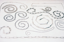 Load image into Gallery viewer, Oxidized Staple Chain with Hook Clasp
