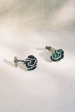 Load image into Gallery viewer, Mid-Century Raw Tourmaline Cuff Links
