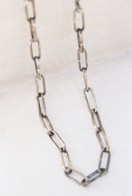 Load image into Gallery viewer, Oxidized Staple Chain with Hook Clasp
