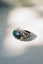 Load image into Gallery viewer, Tall Raised Bloodstone Signet Ring
