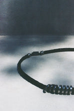 Load image into Gallery viewer, Coil and Leather Braid Necklace
