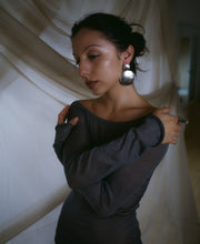 Load image into Gallery viewer, Large Two Circle Drop Earrings
