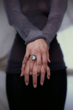 Load image into Gallery viewer, 1970’s Swedish Concave Heart Ring
