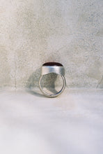 Load image into Gallery viewer, Postmodern Brushed Signet Carnelian Ring
