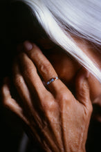 Load image into Gallery viewer, Mid Century Fire Opal and Coral Inlay Ring

