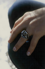 Load image into Gallery viewer, Molten Cutout Shield Ring
