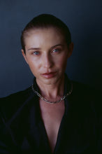 Load image into Gallery viewer, Elongated Curb Chain Necklace with Modernist Toggle

