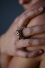 Load image into Gallery viewer, Kinetic Triple Garnet Bezel Ring
