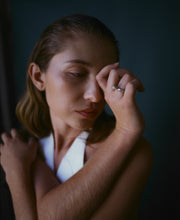 Load image into Gallery viewer, Goshenite Marquise Bezel Ring
