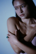 Load image into Gallery viewer, German Modernist Chrysoprase Sphere Ring
