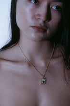 Load image into Gallery viewer, Modernist Gold and Emerald Sculptural Pendant (2 Available)
