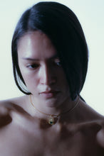 Load image into Gallery viewer, Modernist Gold and Emerald Sculptural Pendant (2 Available)
