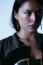 Load image into Gallery viewer, Gold Petal Drop Earrings
