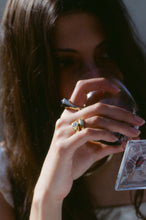 Load image into Gallery viewer, Citrine Heavy Gold Signet Ring
