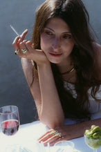 Load image into Gallery viewer, Citrine Heavy Gold Signet Ring
